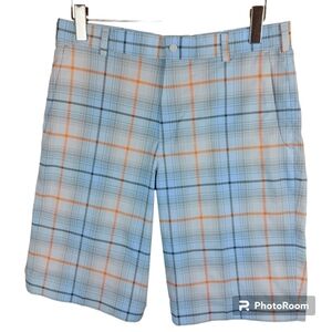 🍄3/50$🍄 NIKE GOLF Tour Performance Dri-Fit plaid tennis plaid shorts Size 32